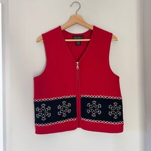 VINTAGE Christmas vest
